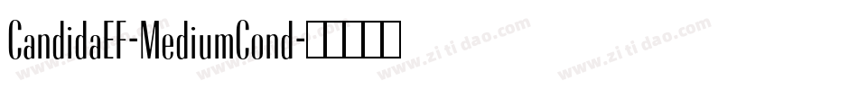 CandidaEF-MediumCond字体转换