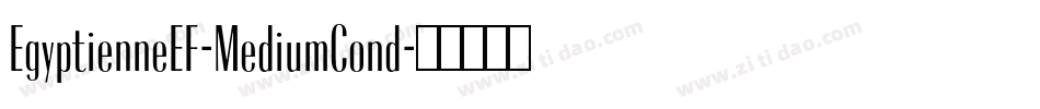 EgyptienneEF-MediumCond字体转换