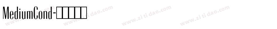 MediumCond字体转换