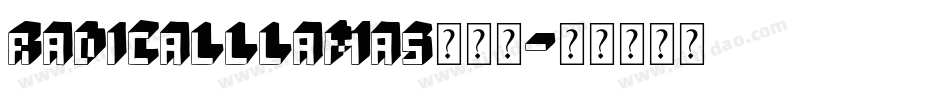 RadicalLlamas生成器字体转换