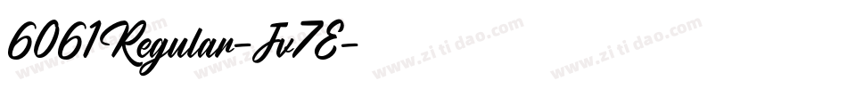 6061Regular-Jv7E字体转换