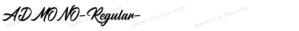 ADMONO-Regular字体转换