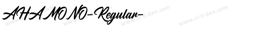 AHAMONO-Regular字体转换