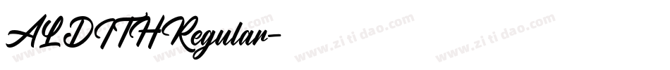 ALDITHRegular字体转换