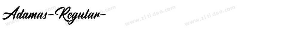 Adamas-Regular字体转换