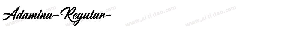 Adamina-Regular字体转换