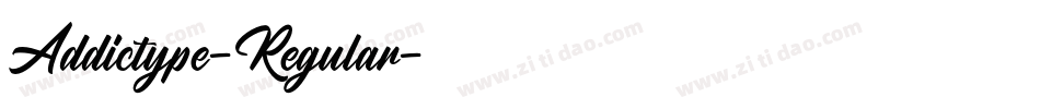 Addictype-Regular字体转换