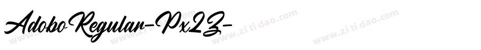 AdoboRegular-Px2Z字体转换