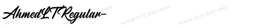 AhmedLTRegular字体转换