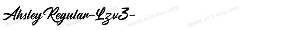 AhsleyRegular-Lzv3字体转换