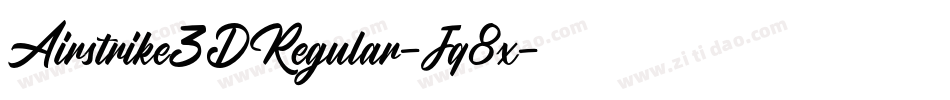 Airstrike3DRegular-Jq8x字体转换