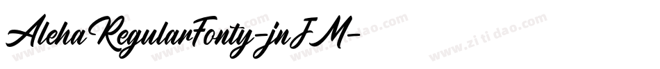 AlehaRegularFonty-jnJM字体转换