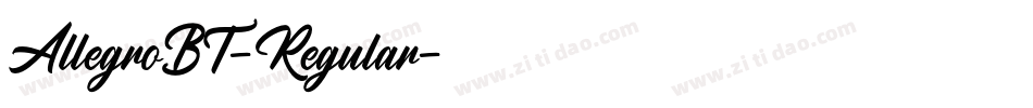 AllegroBT-Regular字体转换