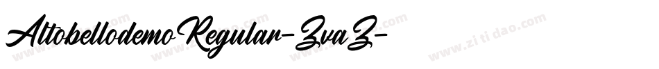 AltobellodemoRegular-ZvaZ字体转换