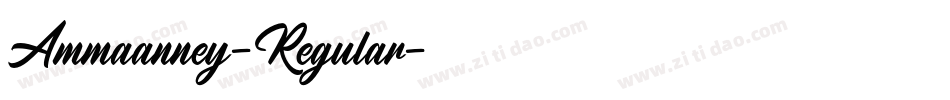 Ammaanney-Regular字体转换
