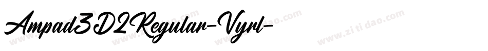 Ampad3D2Regular-Vyrl字体转换