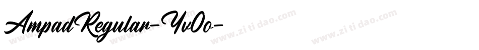 AmpadRegular-Yv0o字体转换