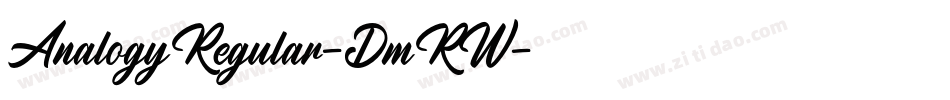 AnalogyRegular-DmRW字体转换