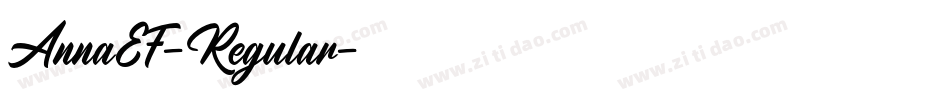 AnnaEF-Regular字体转换
