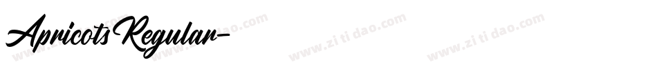 ApricotsRegular字体转换