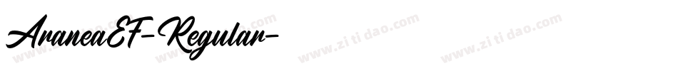 AraneaEF-Regular字体转换