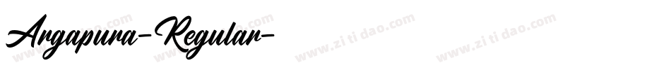 Argapura-Regular字体转换