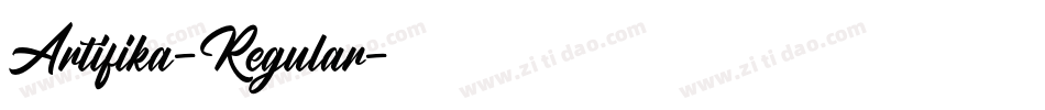 Artifika-Regular字体转换