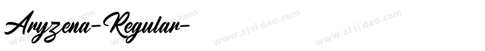 Aryzena-Regular字体转换