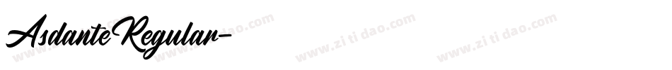 AsdanteRegular字体转换 AsdanteRegular字体转换