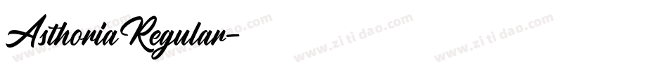 AsthoriaRegular字体转换 AsthoriaRegular字体转换