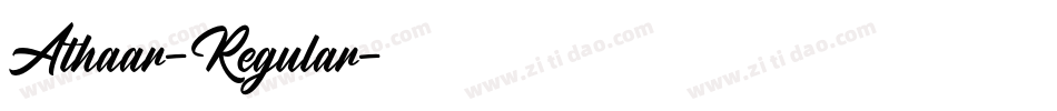 Athaar-Regular字体转换