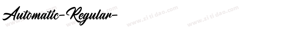 Automatic-Regular字体转换 Automatic-Regular字体转换