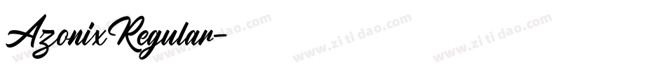 AzonixRegular字体转换 AzonixRegular字体转换