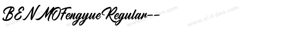 BENMOFengyueRegular-字体转换