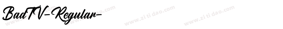 BadTV-Regular字体转换
