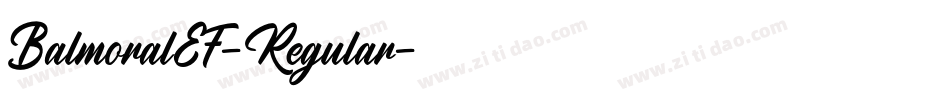 BalmoralEF-Regular字体转换