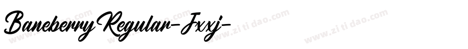 BaneberryRegular-Jxxj字体转换