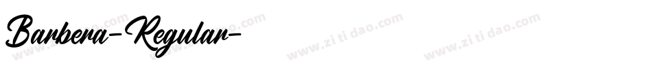Barbera-Regular字体转换
