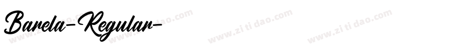 Barela-Regular字体转换