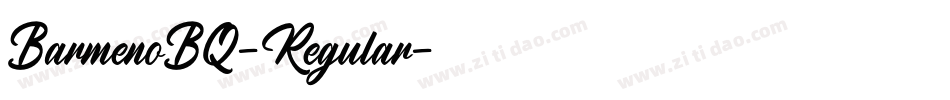 BarmenoBQ-Regular字体转换