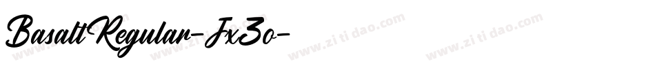 BasaltRegular-Jx3o字体转换