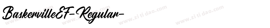BaskervilleEF-Regular字体转换
