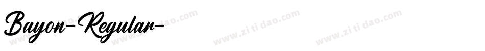 Bayon-Regular字体转换 Bayon-Regular字体转换