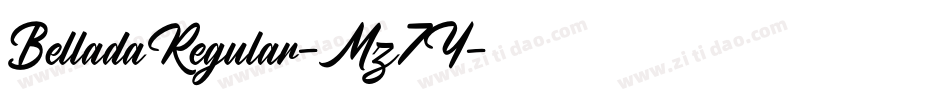 BelladaRegular-Mz7Y字体转换