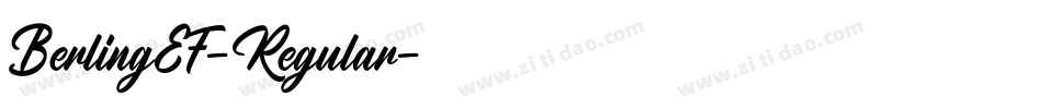 BerlingEF-Regular字体转换