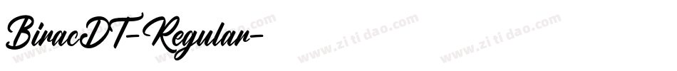 BiracDT-Regular字体转换