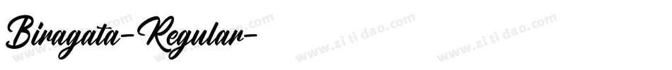 Biragata-Regular字体转换