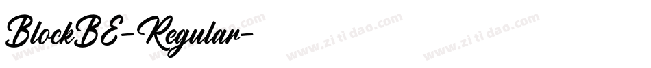 BlockBE-Regular字体转换
