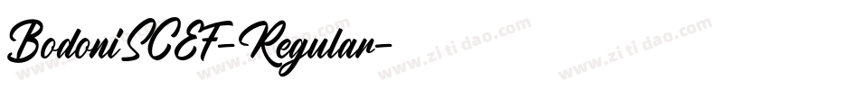 BodoniSCEF-Regular字体转换