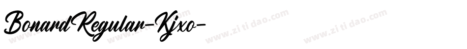 BonardRegular-Kjxo字体转换